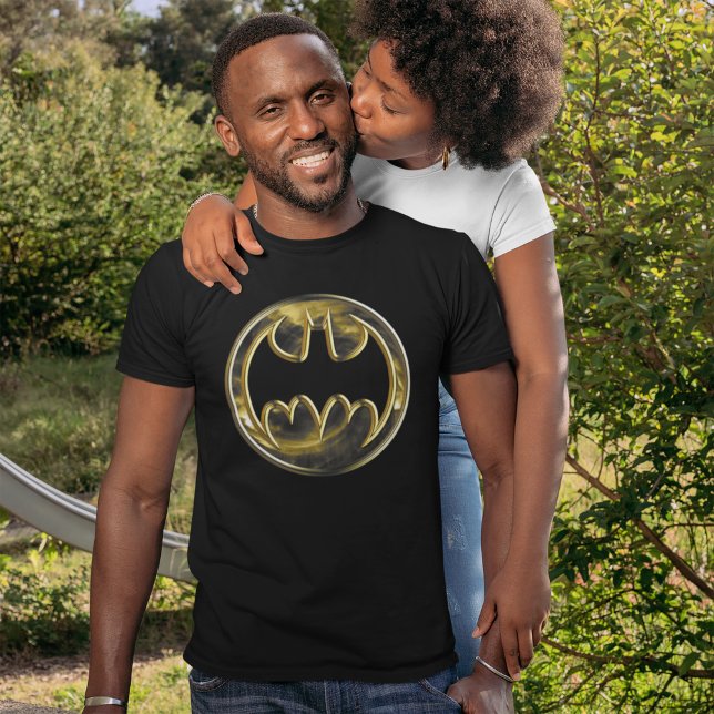 Batman Symbol | Gold-Logo Tri-Blend Shirt (Von Creator hochgeladen)