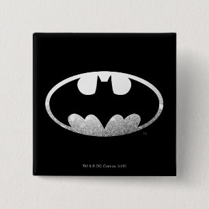 Batman Symbol Grainy-Logo Button