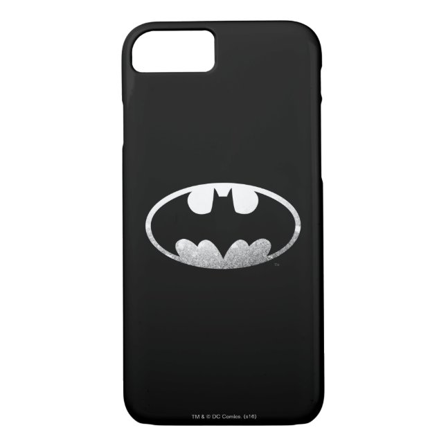 Batman Symbol | Grainy-Logo Case-Mate iPhone Hülle (Rückseite)