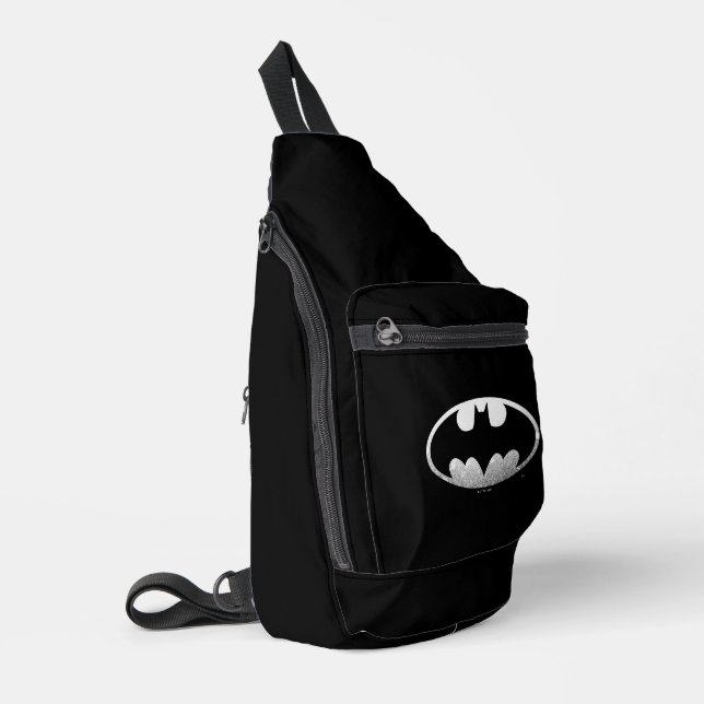 Batman Symbol | Grainy-Logo Crossbody Bag (Linke Seite)