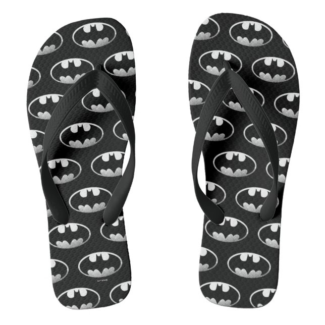 Batman Symbol | Grainy-Logo Flip Flops (Fußbett)