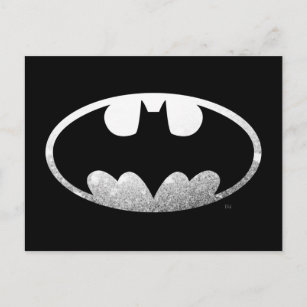 Batman Symbol   Grainy-Logo Postkarte