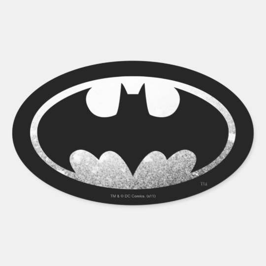 Batman Symbol Grauzeichen Ovaler Aufkleber Zazzle Ch