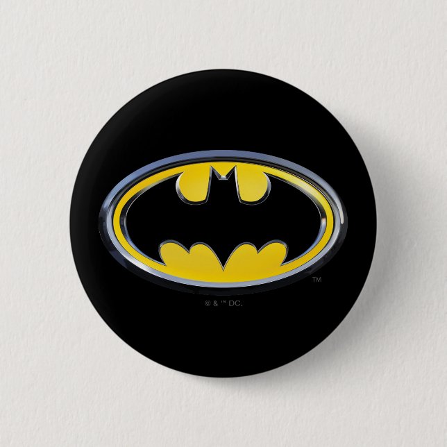 Batman Symbol | Klassisches Logo Button (Vorderseite)