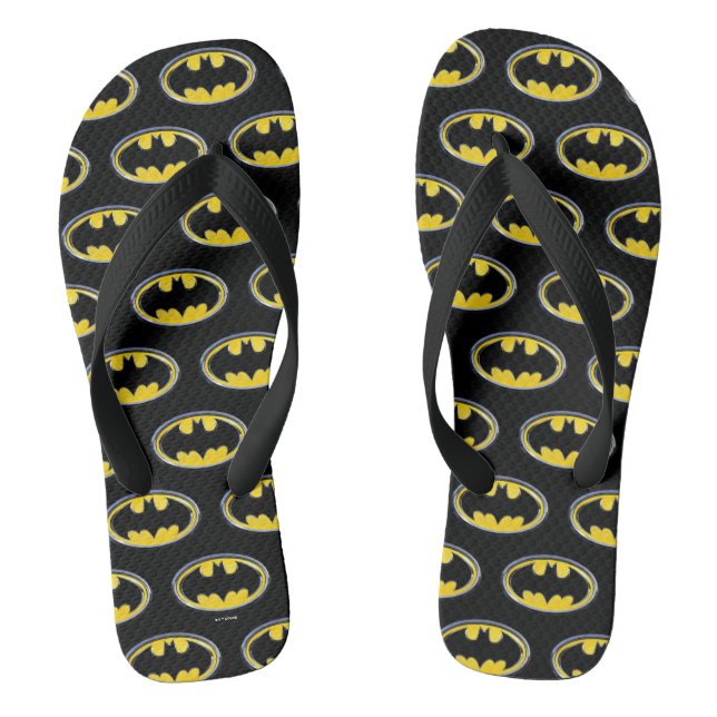 Batman Symbol | Klassisches Logo Flip Flops (Fußbett)