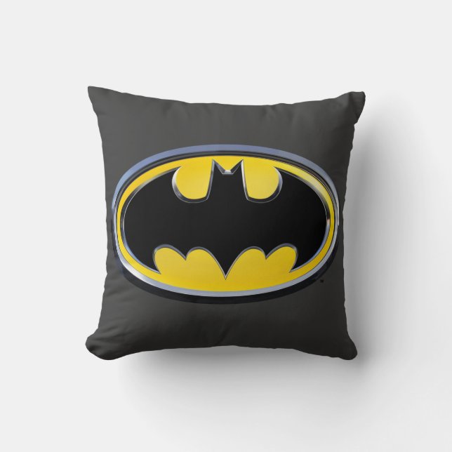 Batman Symbol | Klassisches Logo Kissen (Vorderseite)