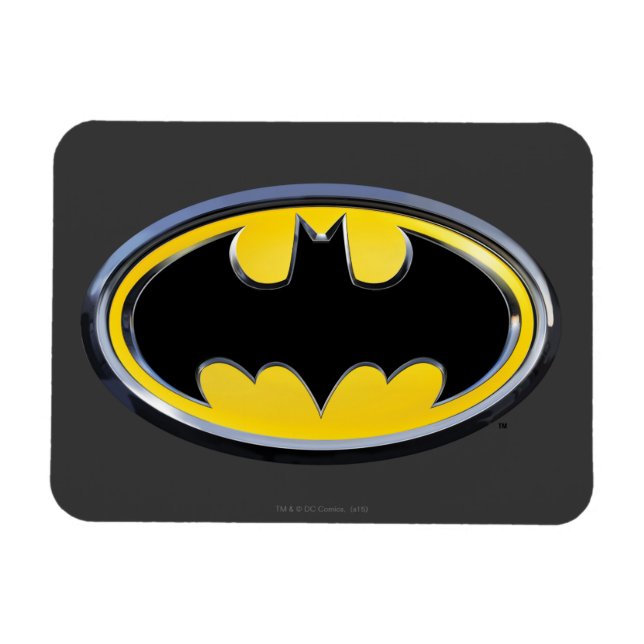 Batman Symbol | Klassisches Logo Magnet (Horizontal)