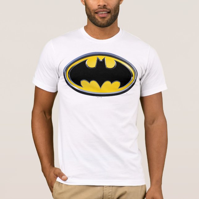 Batman Symbol | Klassisches Logo Tri-Blend Shirt (Vorderseite)