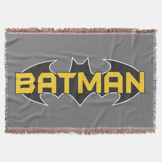 Batman Symbol | Name Gelb/Schwarz Decke (Vorderseite)