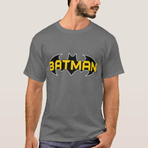 Batman Symbol Name Gelb/Schwarz T-Shirt