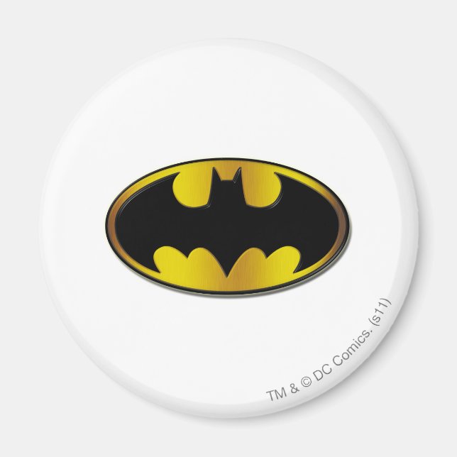 Batman Symbol | Oval Gradient Logo Magnet (Vorne)