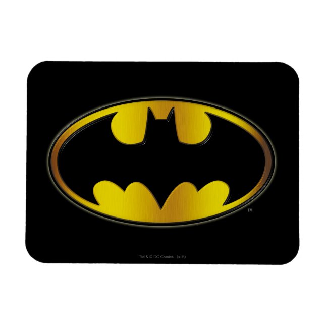Batman Symbol | Oval Gradient Logo Magnet (Horizontal)