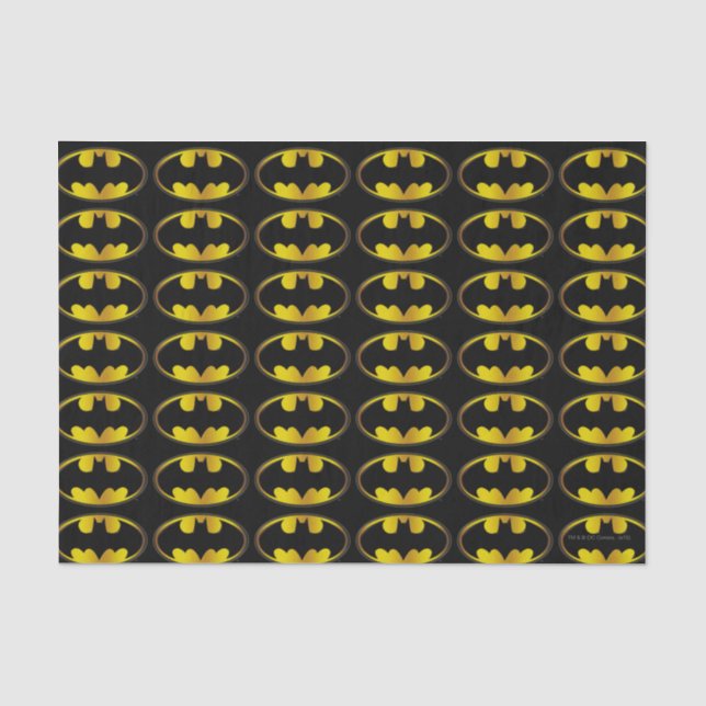 Batman Symbol | Oval Gradient Logo Seidenpapier (Vorderseite)
