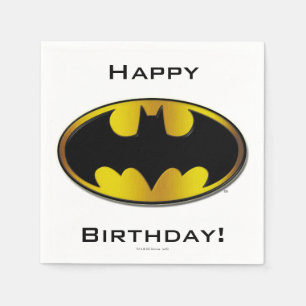 Batman Symbol   Oval Gradient Logo Serviette