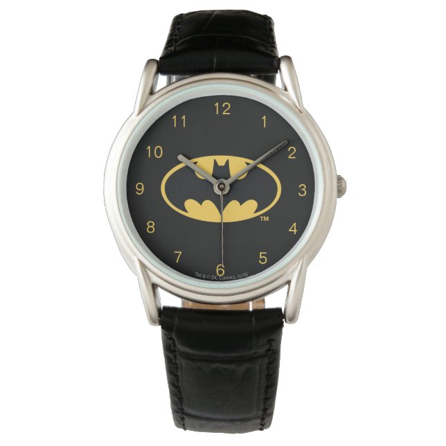 Batman Symbol | Oval Logo Armbanduhr (Vorderseite)