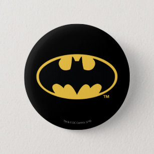 Batman Symbol   Oval Logo Button