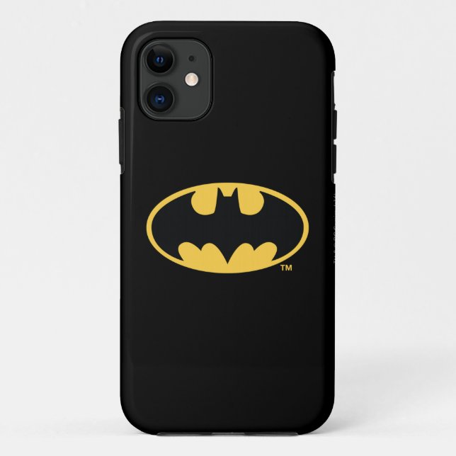 Batman Symbol | Oval Logo Case-Mate iPhone Hülle (Rückseite)
