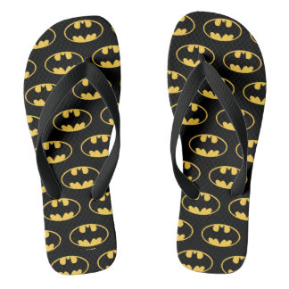 Batman Symbol | Oval Logo Flip Flops