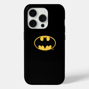 Batman-Symbol Oval-Logo iPhone 15 Pro Hülle