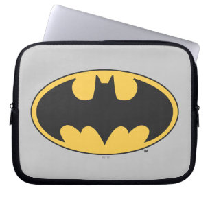 Batman Symbol   Oval Logo Laptopschutzhülle