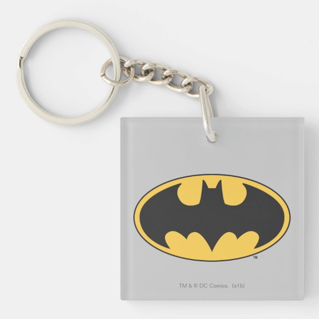 Batman Symbol | Oval Logo Schlüsselanhänger (Vorderseite)