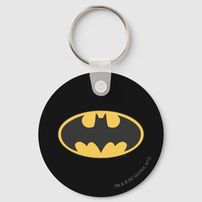 Batman Symbol | Oval Logo Schlüsselanhänger (Vorderseite)