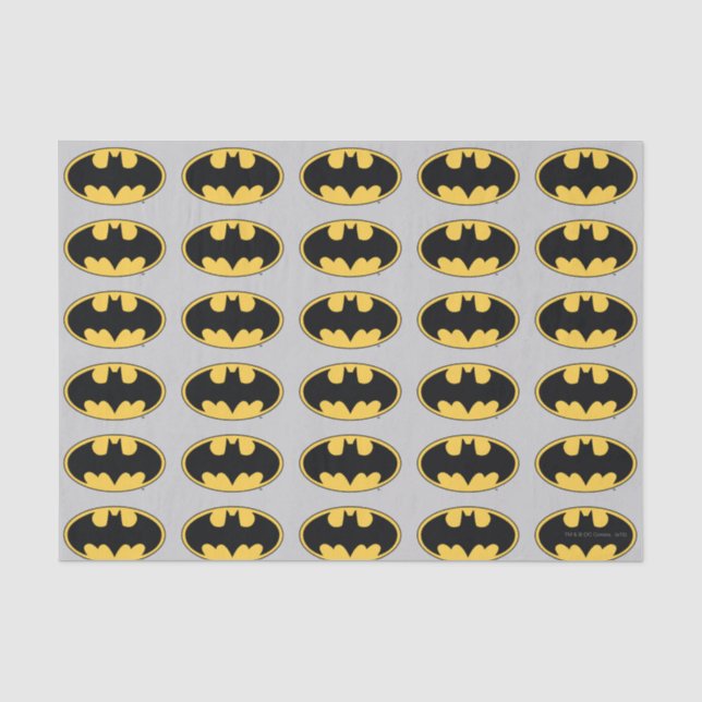 Batman Symbol | Oval Logo Seidenpapier (Vorderseite)