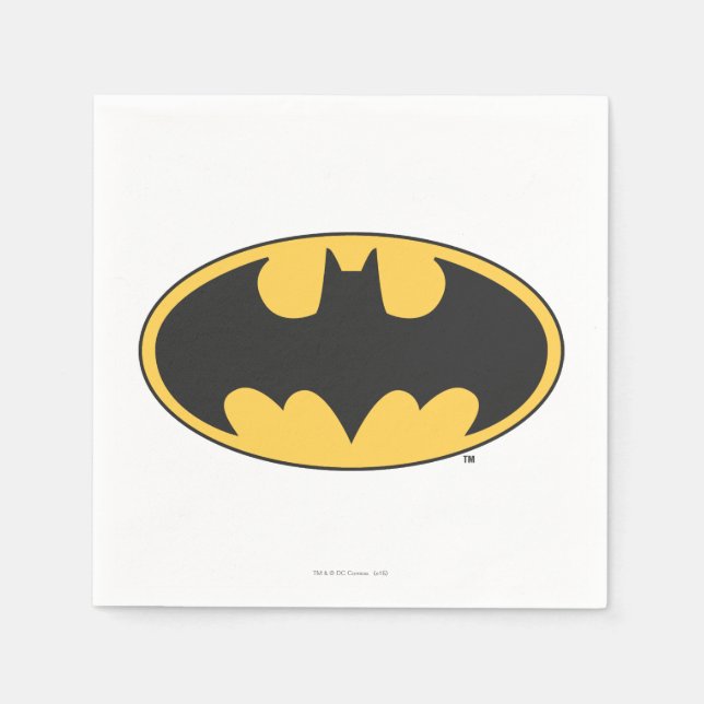 Batman Symbol | Oval Logo Serviette (Vorderseite)