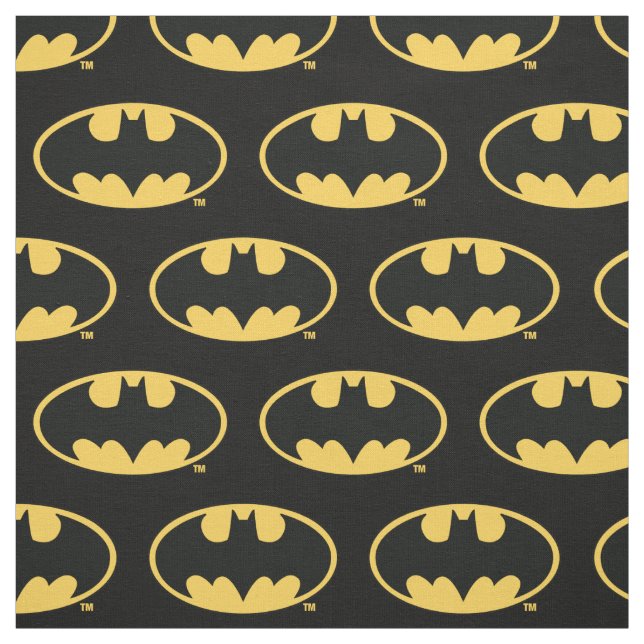 Batman Symbol | Oval Logo Stoff (Muster)