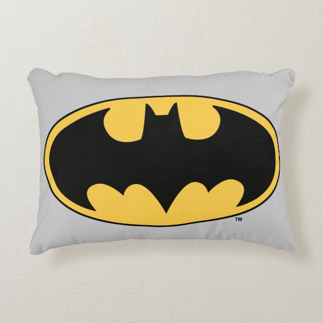 Batman Symbol | Oval Logo Zierkissen (Vorderseite)