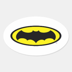 Batman Symbol Ovaler Aufkleber