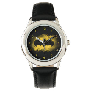 Batman Symbol Schwarz-Gelb-Logo Armbanduhr