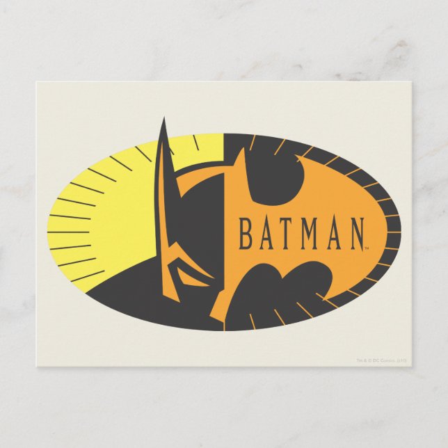 Batman Symbol | SILHOUETTE Postkarte (Vorderseite)