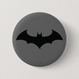 Batman Symbol   Simple Bat Silhouette Logo Button