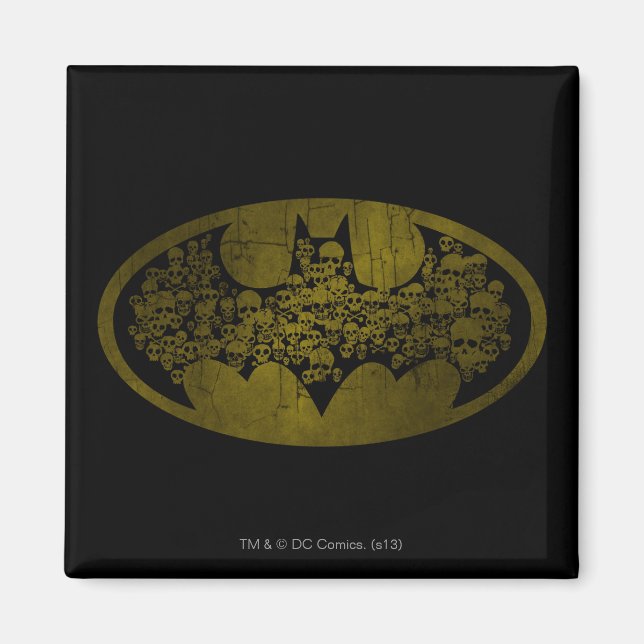 Batman Symbol | Skulls in Bat Logo Magnet (Vorne)