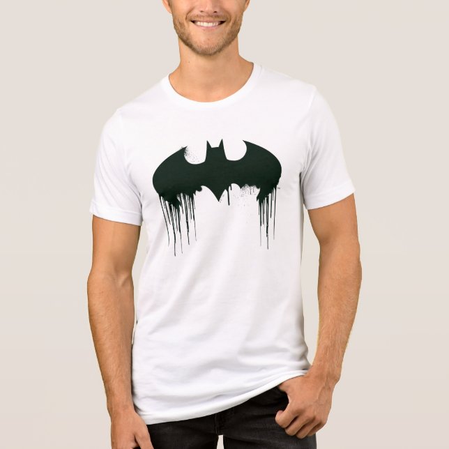 Batman Symbol | Spraypainlogo Tri-Blend Shirt (Vorderseite)