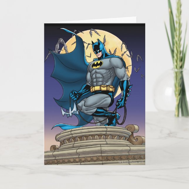 Batman Szenen - Mondseitenansicht Karte (Vorderseite)