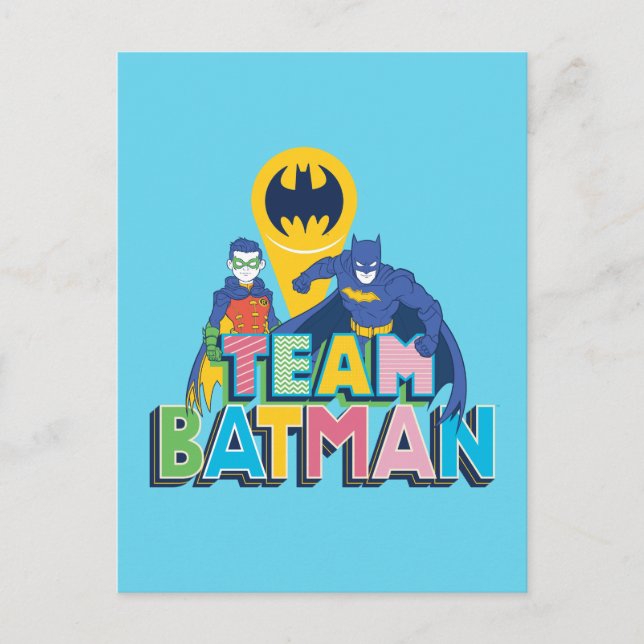 Batman | Team Batman Postkarte (Vorderseite)