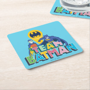 Batman Team Batman Rechteckiger Pappuntersetzer