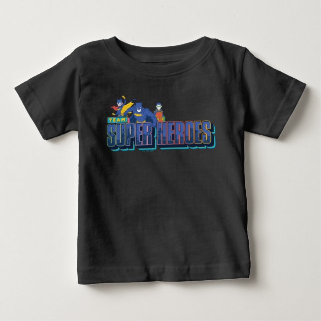 Batman | Team Super Heroes Baby T-shirt (Vorderseite)