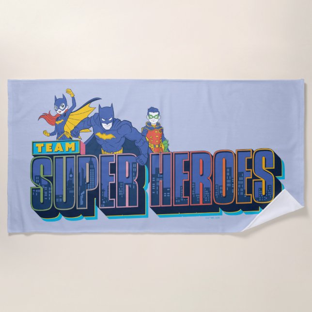 Batman | Team Super Heroes Strandtuch (Vorderseite)