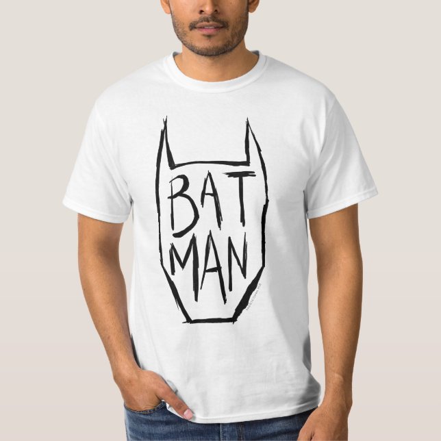 Batman Type in Head T-Shirt (Vorderseite)