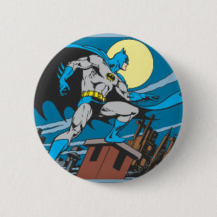 Batman überwacht die Stadt Button
