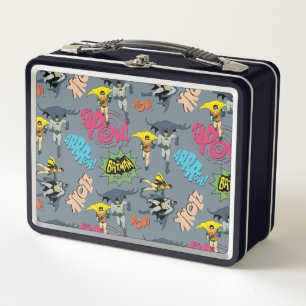 Batman und Robin Action Pattern Metall Brotdose