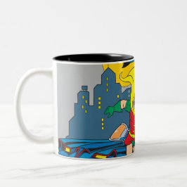 Batman und Robin laufen Zweifarbige Tasse
