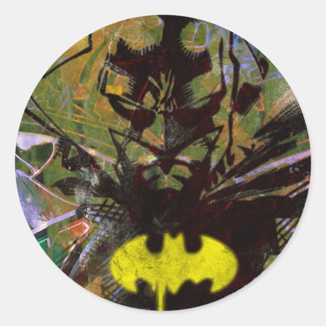 Batman Urban Angesagt Runder Aufkleber (Vorderseite)