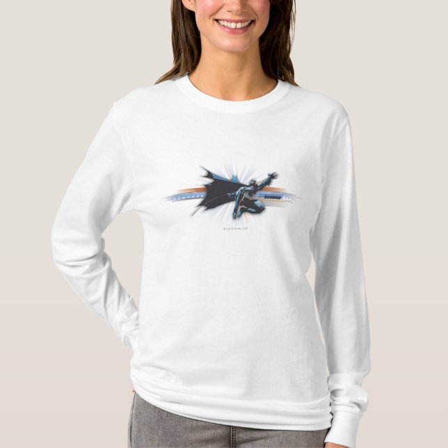 Batman Urban Legends - Blau/braun fliegen T-Shirt (Vorderseite)