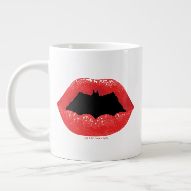Batman Valentine | Becken - Lippen Jumbo-Tasse (Links)