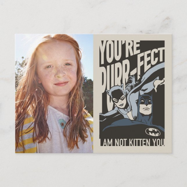 Batman Valentine | Catwoman - Sie sind purer Fekt Postkarte (Vorderseite)
