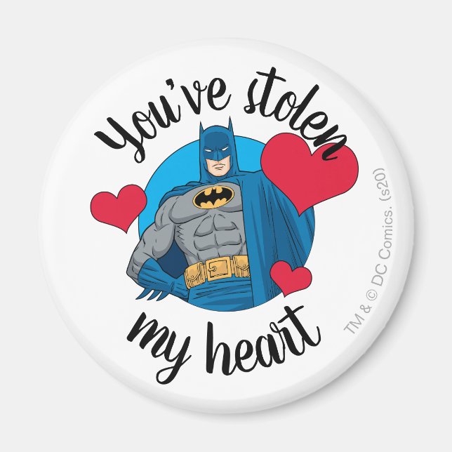 Batman Valentine | Du hast mir das Herz gestohlen Magnet (Vorne)